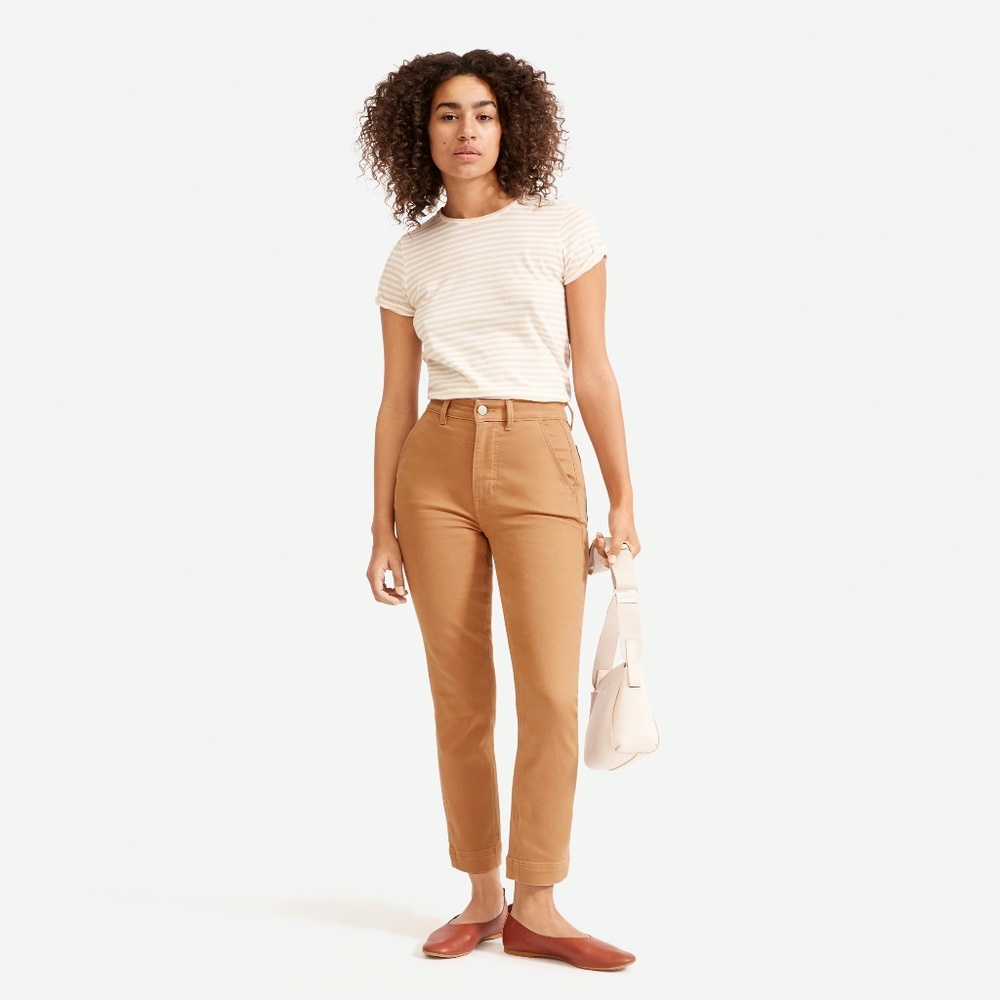 Everlane | High-Rise Slim-Leg Crop Pant [short 00]